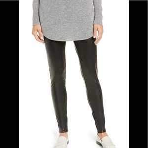 Halogen faux leather leggings